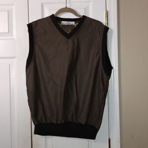 Mens Kittrell pullover vest  brown and black  Vest  Sz M
